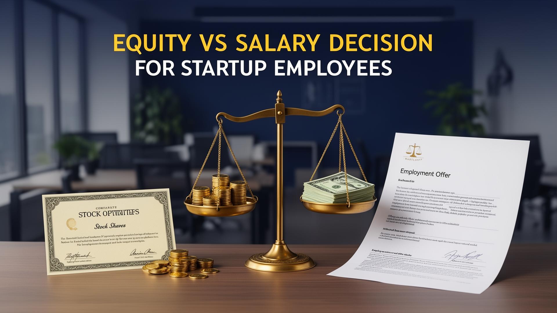 Equity vs. Salary: Legal Implications for Early Employees - Startups legal advice from Jacobs Counsel LLC